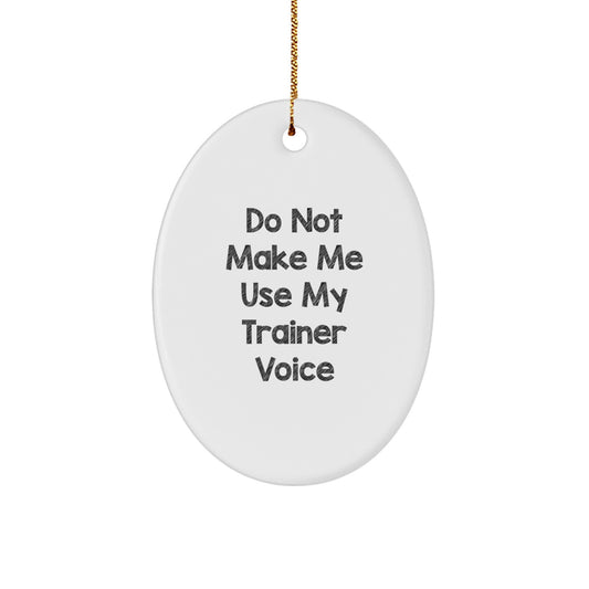 Trainer Oval Ornament for Coworkers Idea Holiday Keepsake Christmas Gift - Image 1