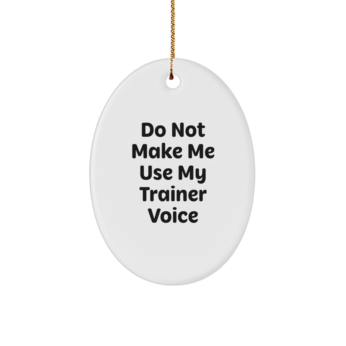 Trainer Favorite Oval Ornament for Kids Christmas Bright Gift - Image 1