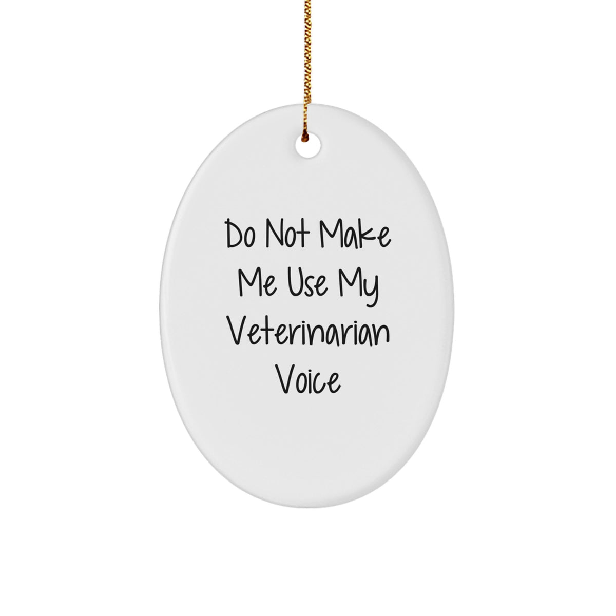 Christmas Gift Veterinarian Christmas Ornament - Lighthearted Voice - Image 1