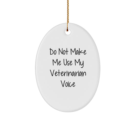 Christmas Gift Veterinarian Christmas Ornament - Lighthearted Voice - Image 1