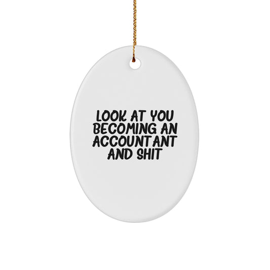 Accountant Keepsake Christmas Ornament for Him Gift - Image 1