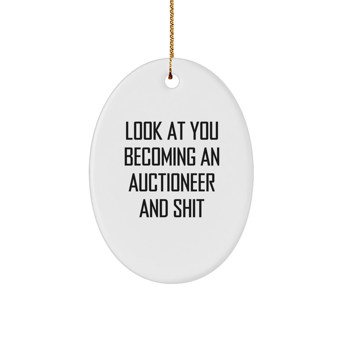 Christmas Ornament Present for Her Auctioneer Gift - Image 1