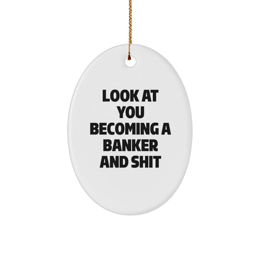 Favorite Banker Christmas Ornament for Kids Gift - Image 1
