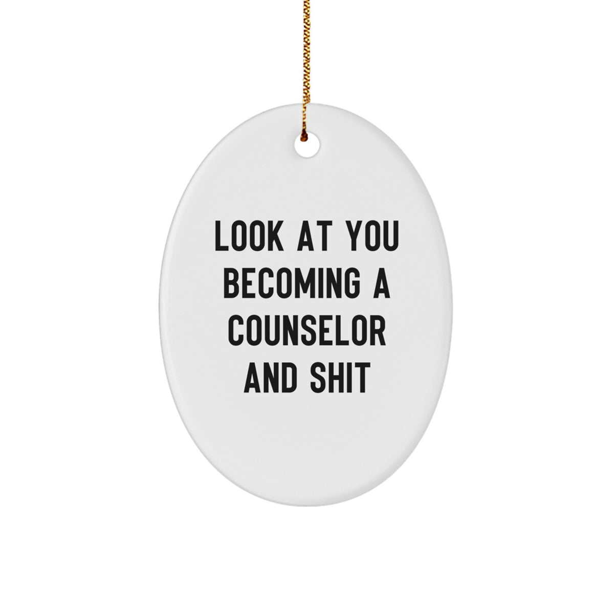 Counselor Keepsake Bright Holiday Christmas Ornament for Him Gift - Image 1