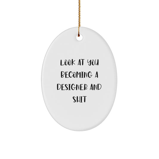 Designer Christmas Ornament for Coworkers Idea Gift Look at You - Image 1