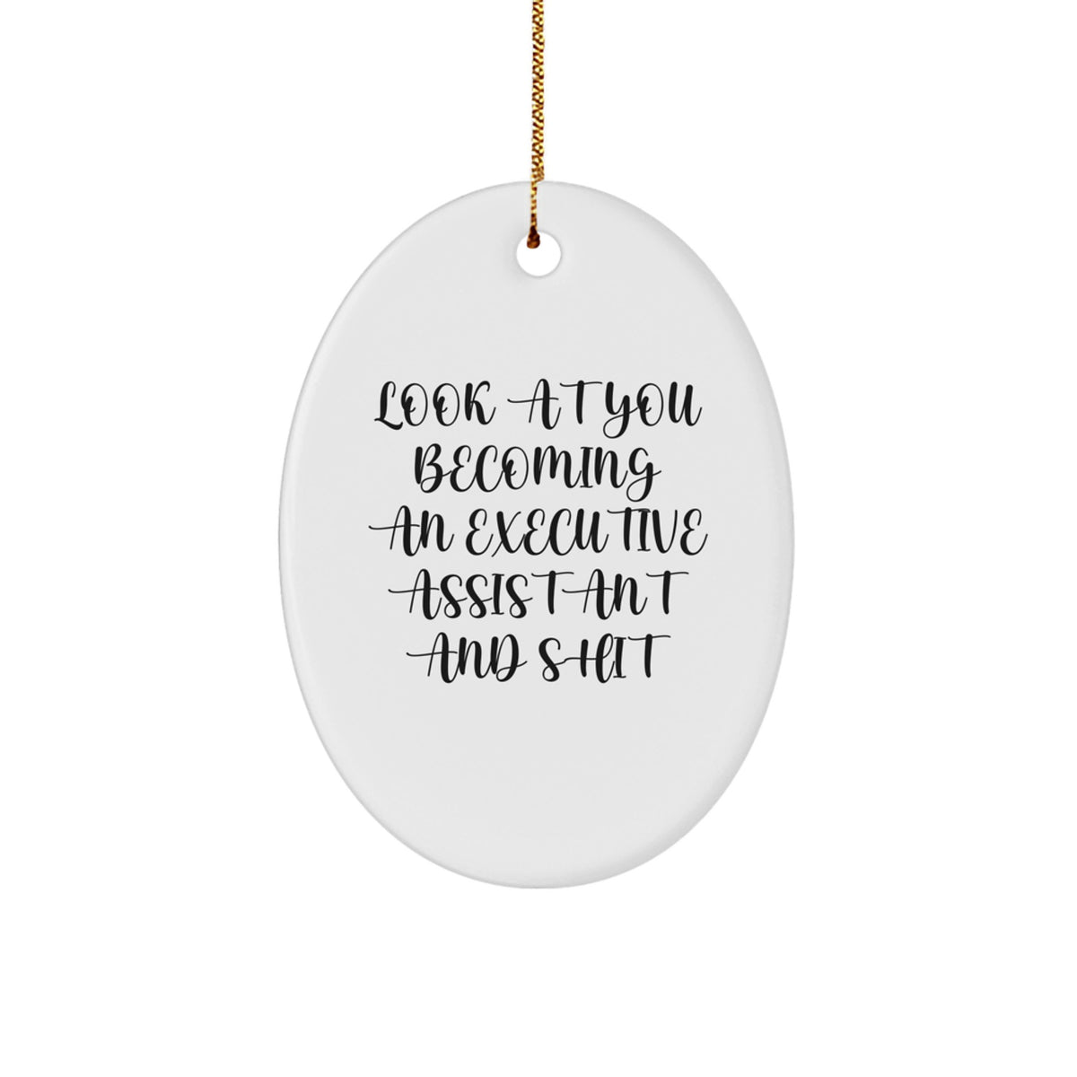 Executive Assistant Favorite Oval Ornament for Kids Christmas Gift - Image 1