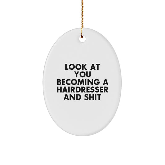 Favorite Hairdresser Christmas Ornament for Kids Holiday Keepsake Gift - Image 1