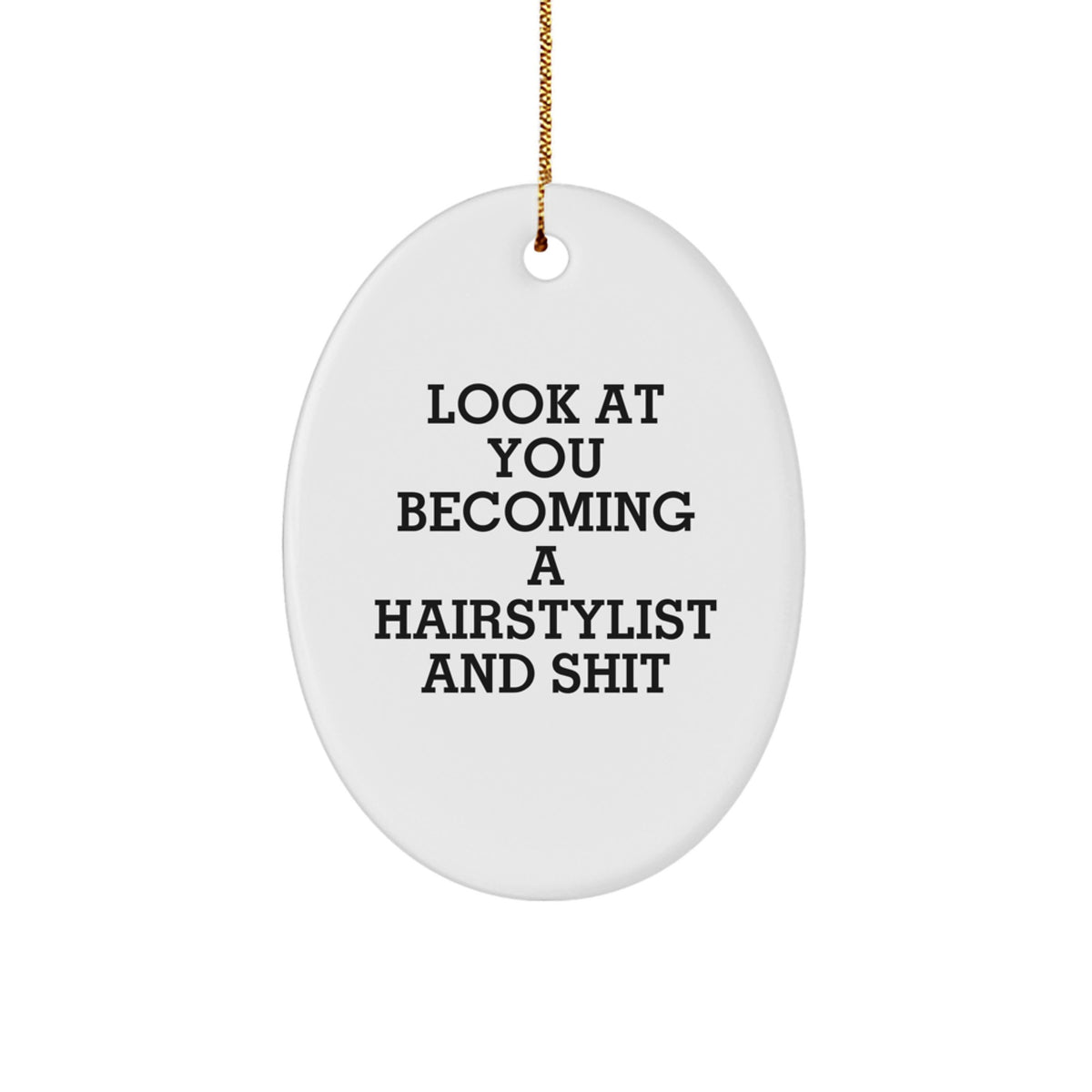 Sassy Hairstylist Christmas Ornament Gift for Friends - Image 1