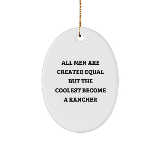 Christmas Unique Gift Rancher Ornament for Her – Present – Funny Quote - Image 1