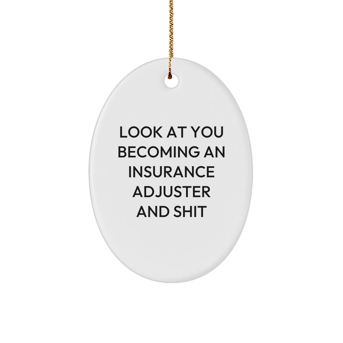 Novelty Insurance Adjuster Christmas Ornament Gift for Friends - Image 1