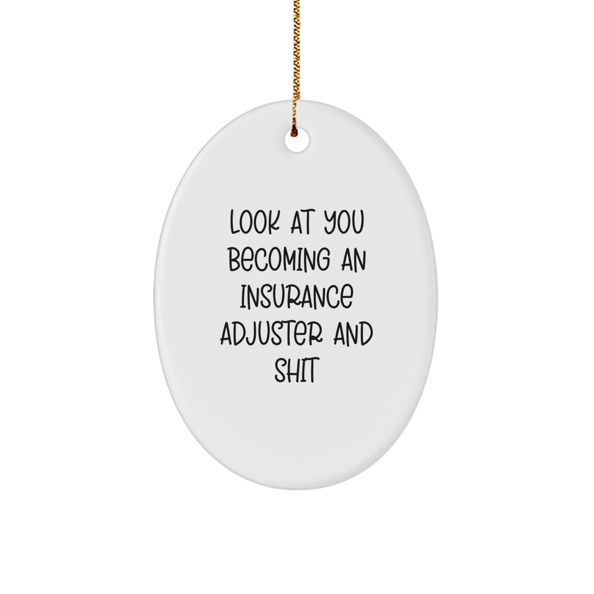 Insurance Adjuster Christmas Ornament Gift for Her Holiday Keepsake - Image 1