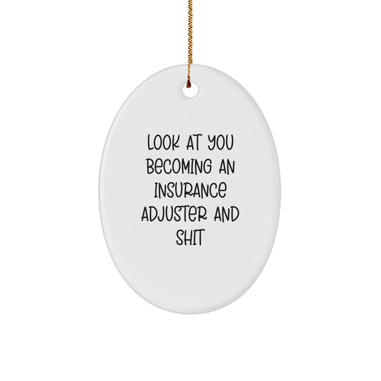 Insurance Adjuster Christmas Ornament Gift for Her Holiday Keepsake - Image 1