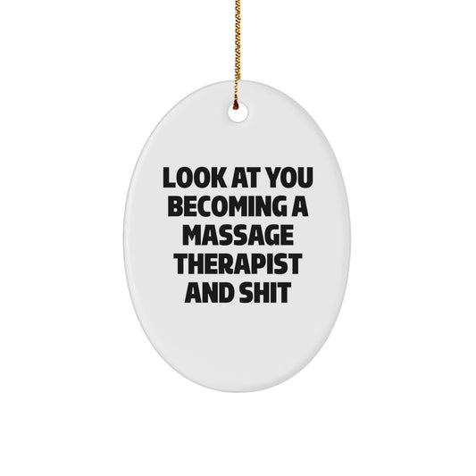 Massage Therapist Treasure Christmas Ornament for Family Gift - Image 1