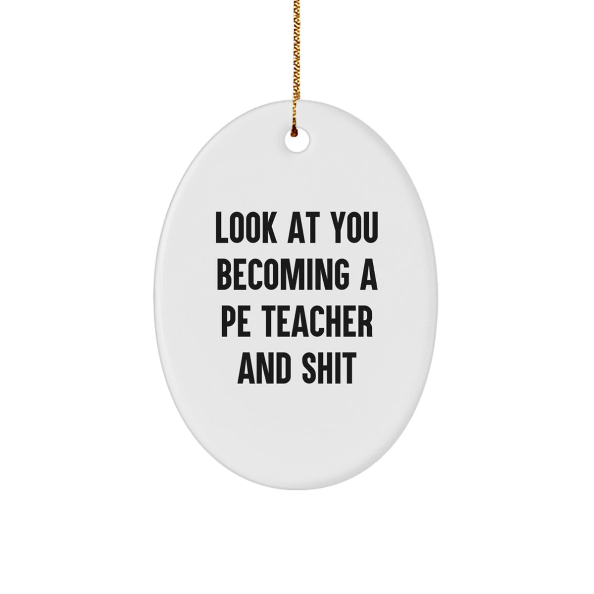 Christmas Ornament for Family A Lighthearted Gift for PE Teachers - Look - Image 1