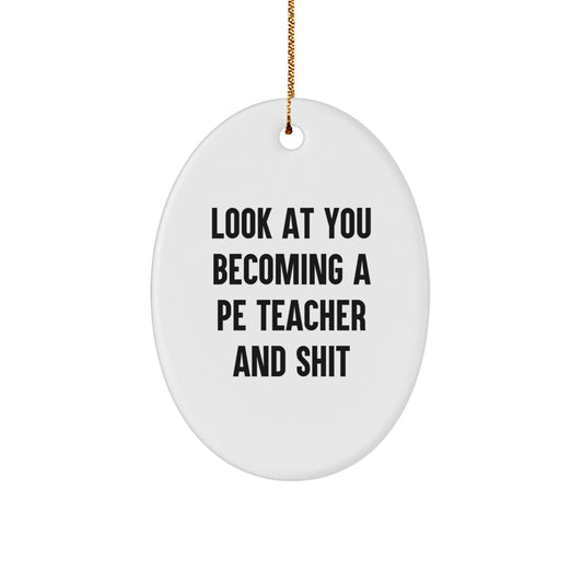 Christmas Ornament for Family A Lighthearted Gift for PE Teachers - Look - Image 1