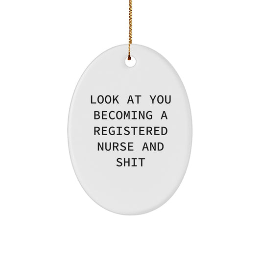 Registered Nurse Keepsake Christmas Ornament for Him Bright Gift - Image 1