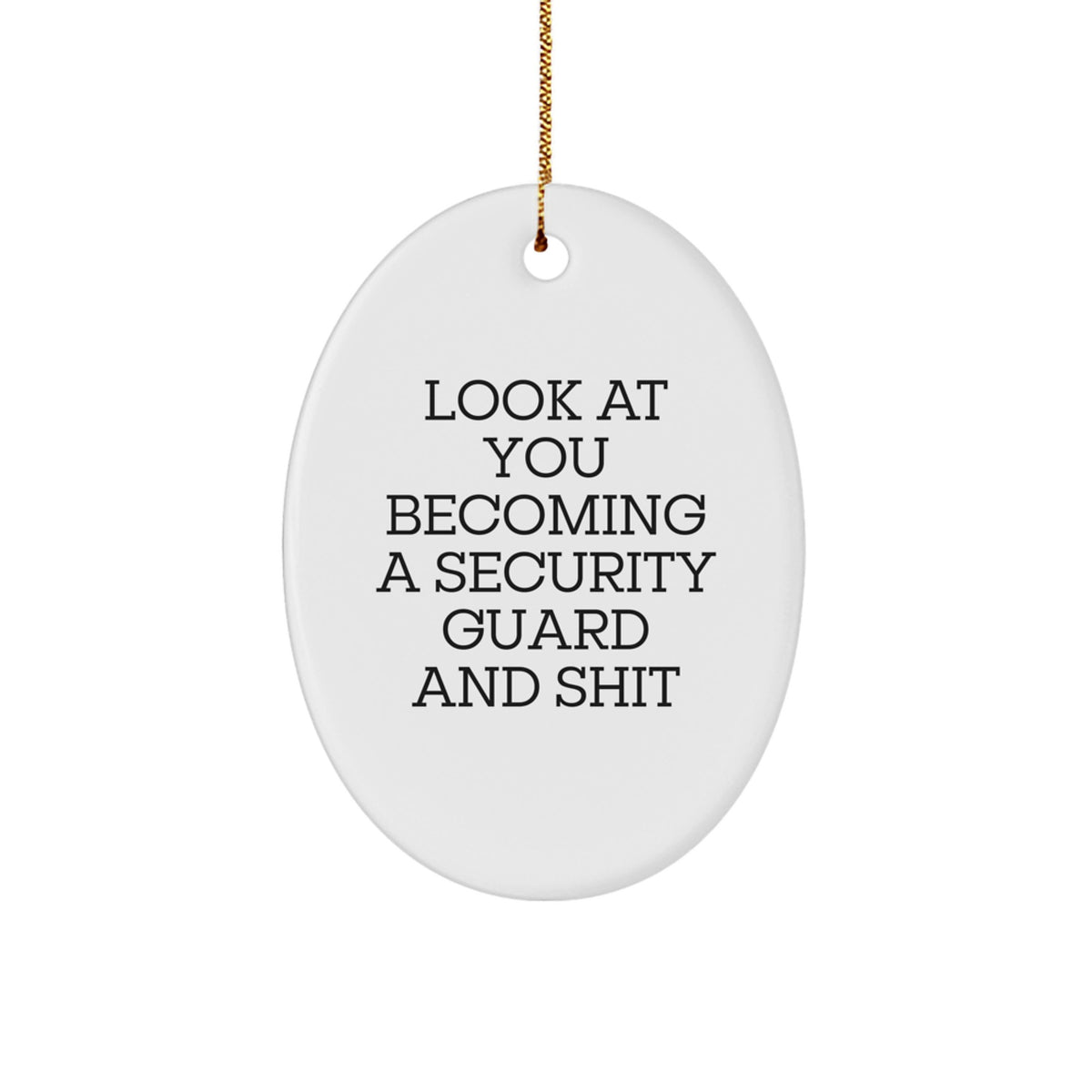 Christmas Unique Gift Security Guard Christmas Ornament for Her Present - Image 1