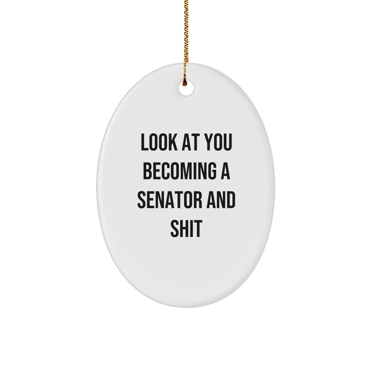 Sassy Senator Novelty Christmas Ornament for Friends Bright Gift - Image 1