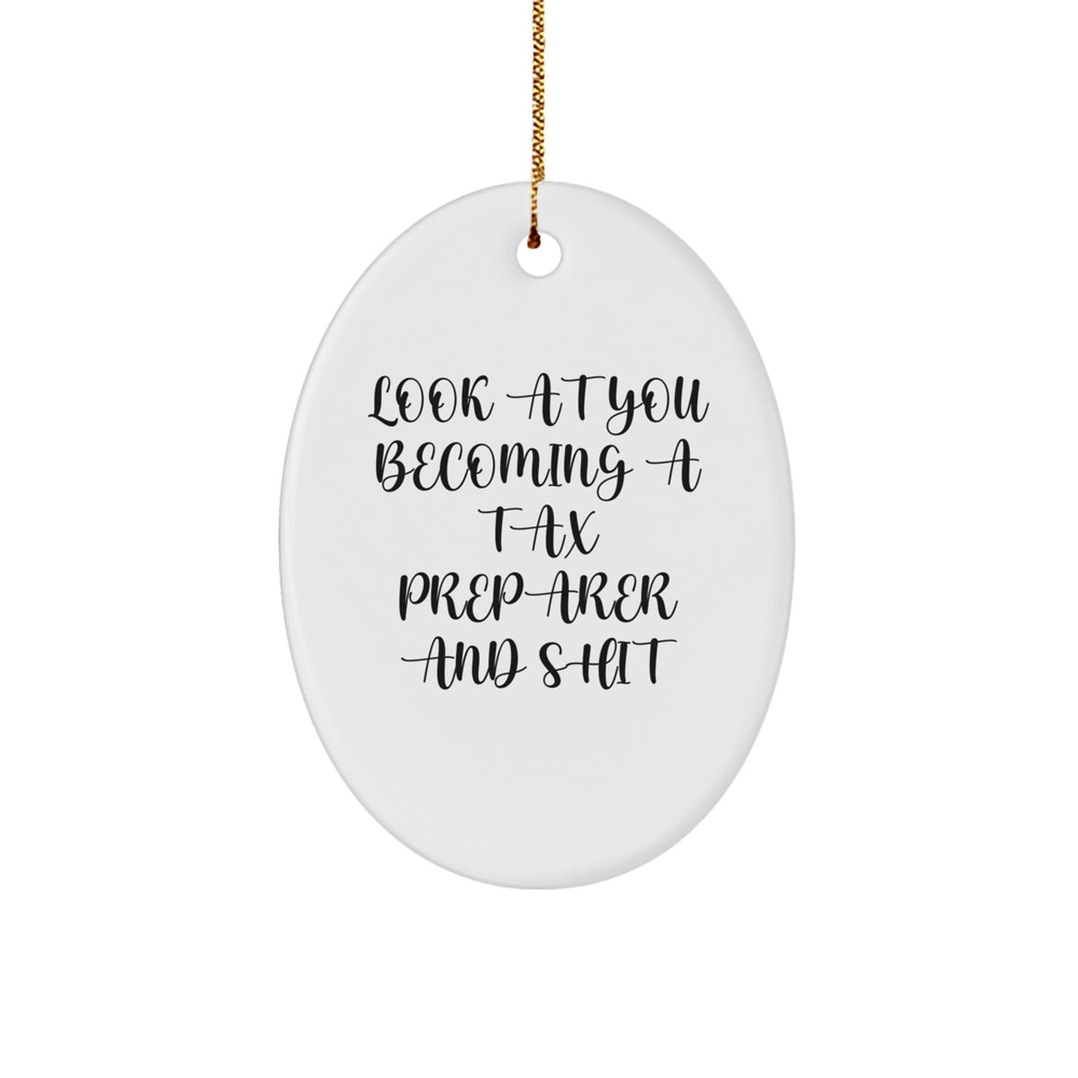 Christmas Ornament Gift for Kids A Funny Tax Preparer Keepsake - Image 1