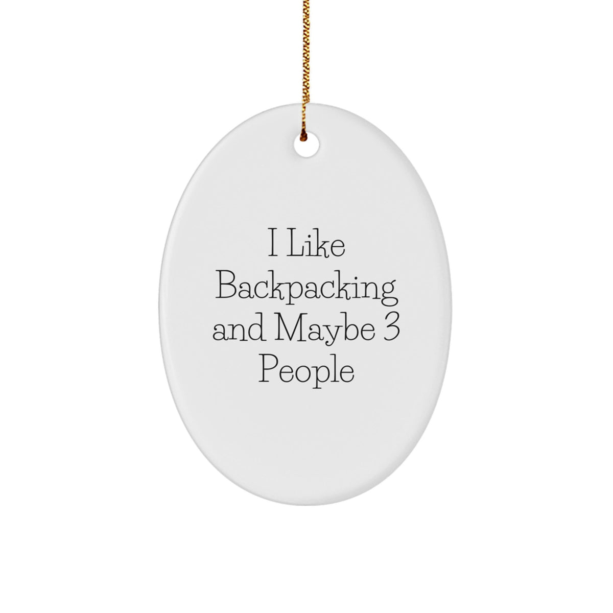 Backpacking Favorite Kids Christmas Ornament Adventure Keepsake Gift - Image 1