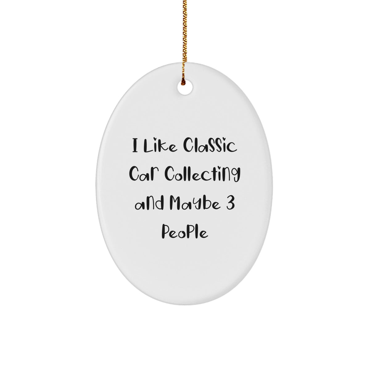 Favorite Classic Car Collecting Christmas Ornament Gift for Kids - I - Image 1