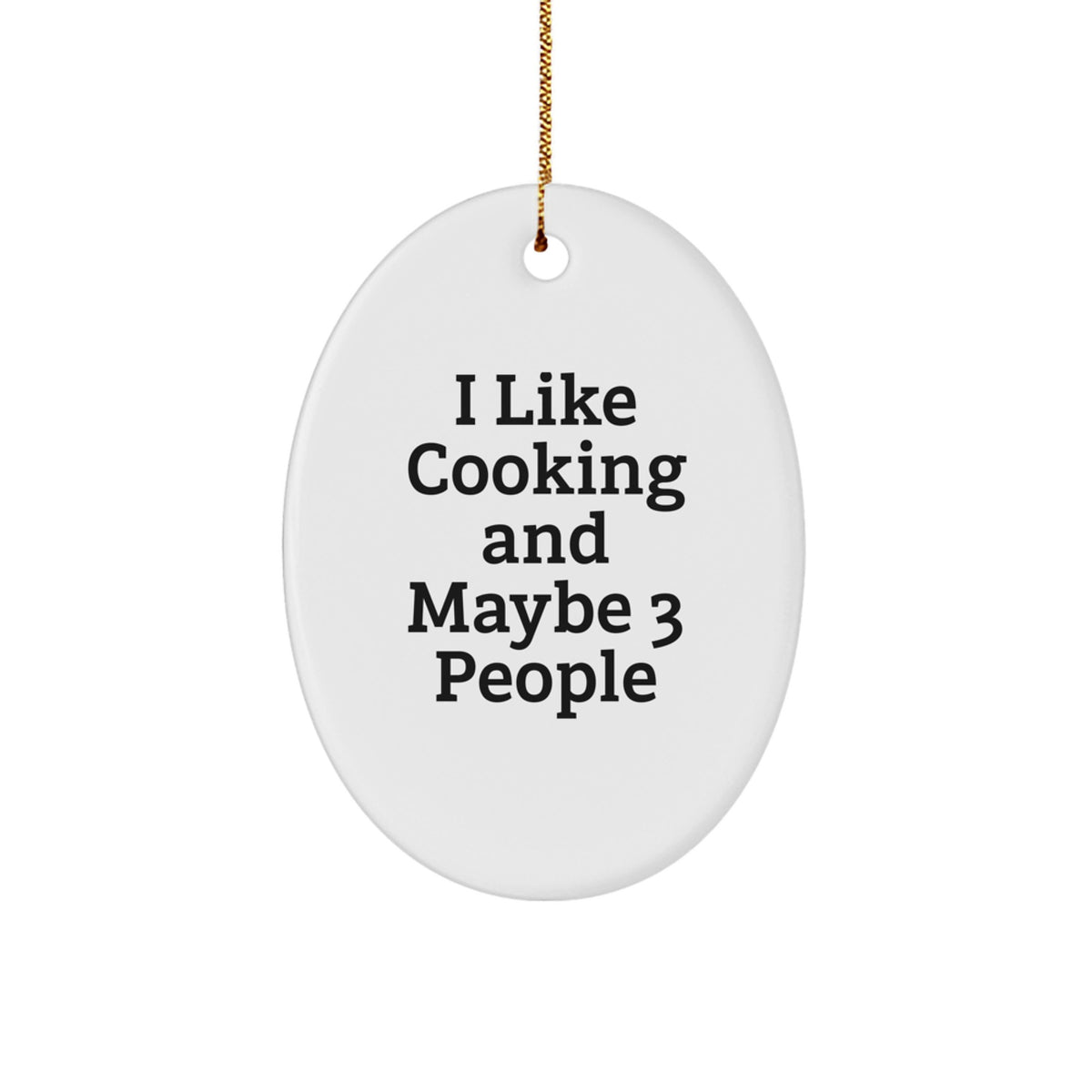 Funny Cooking Christmas Ornament Gift for Kids - I Like Cooking And - Image 1