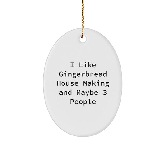 Christmas Ornament Collectible Gingerbread House Making Gift - Image 1