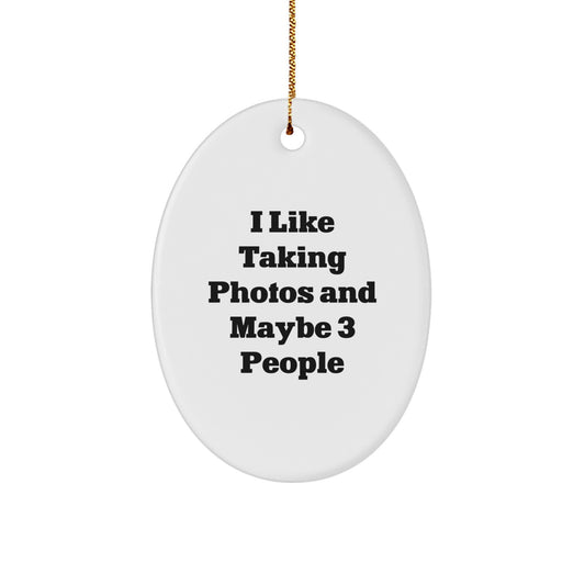 Christmas Ornament Witty Taking Photos Gift for Kids, Favorite Holiday - Image 1