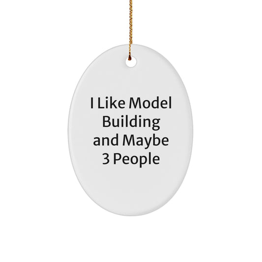 Playful Model Building Keepsake Christmas Ornament for Neighbors Gift - Image 1