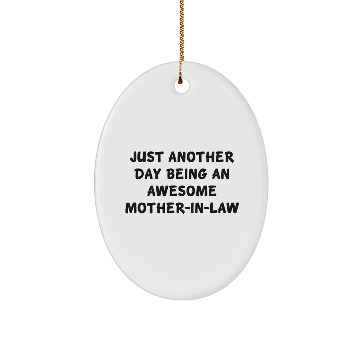 Mother-in-Law Oval Ornament Gift Idea For Coworkers Christmas - Image 1