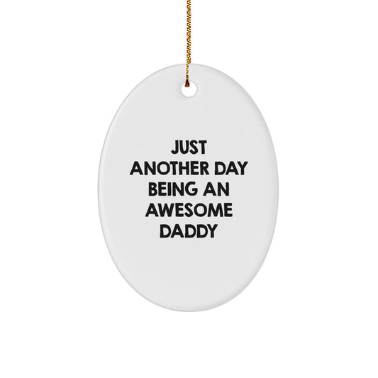 Playful Daddy Christmas Ornament for Friends Gift Surprise Keepsake - Image 1