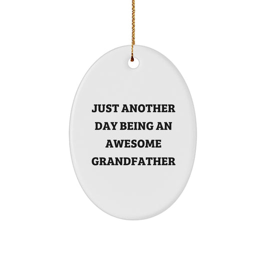 Grandfather Christmas Ornament Gift for a Son - Treasure Just Another - Image 1