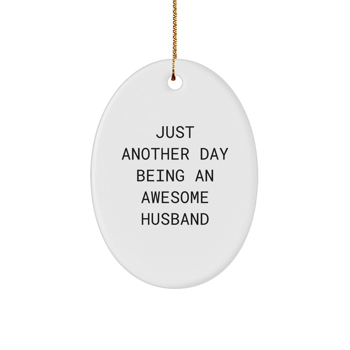 Husband Keepsake Christmas Ornament for Him Awesome Husband Gift - Image 1
