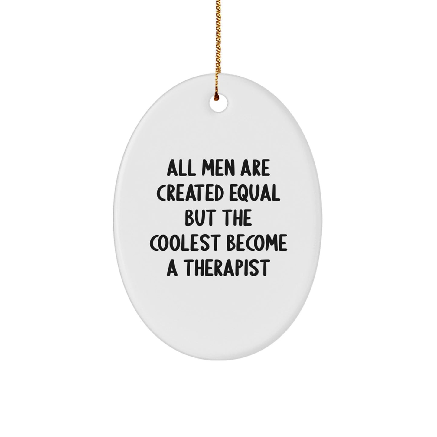Therapist Keepsake Christmas Ornament for Him Gift - Image 1