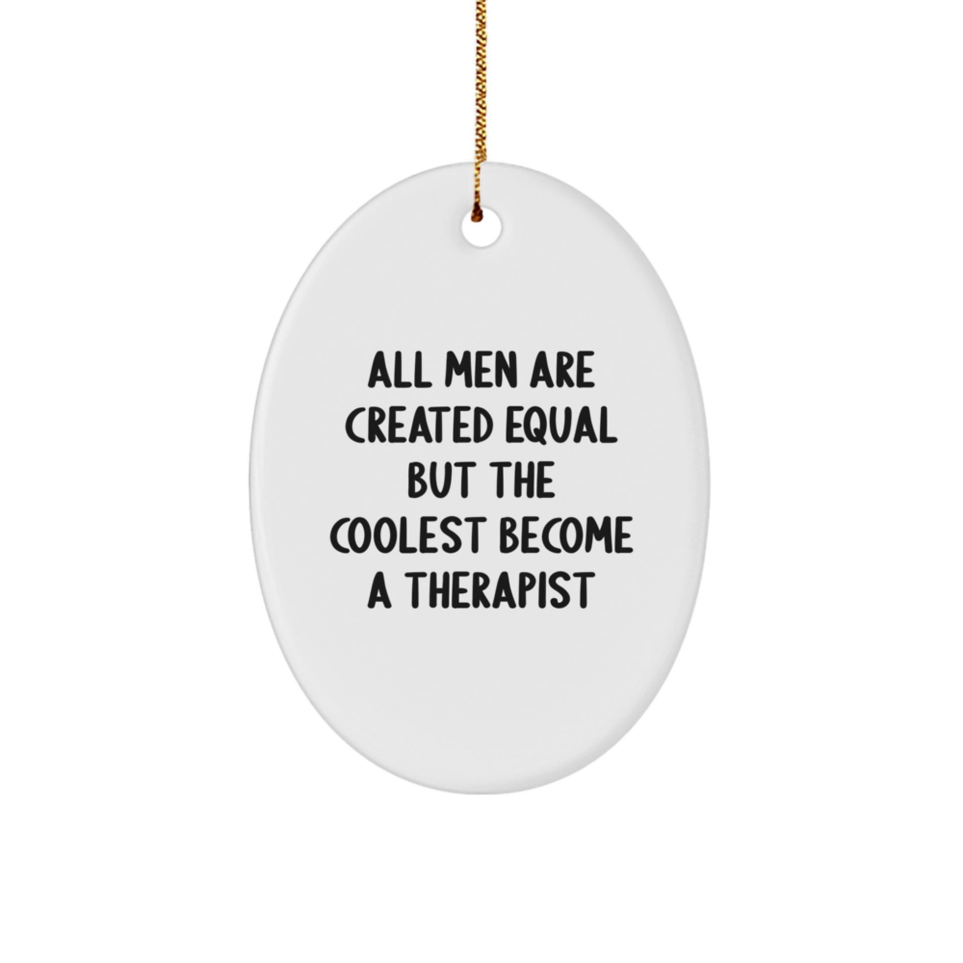Therapist Keepsake Christmas Ornament for Him Gift - Image 1