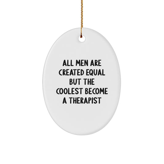Therapist Keepsake Christmas Ornament for Him Gift - Image 1