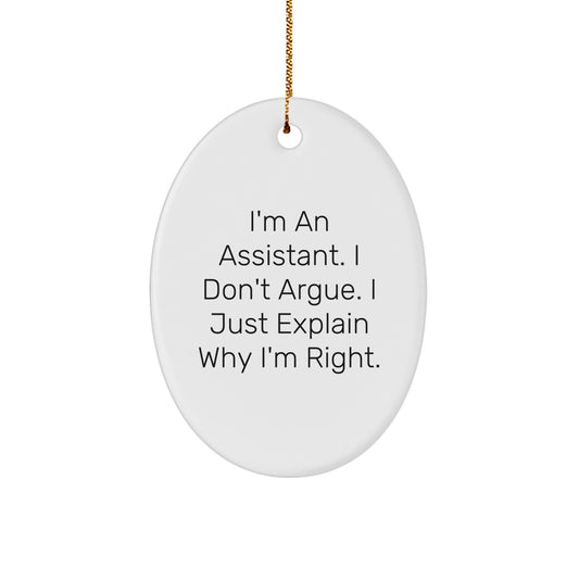 Sassy Assistant Christmas Ornament for Friends Gift - Image 1