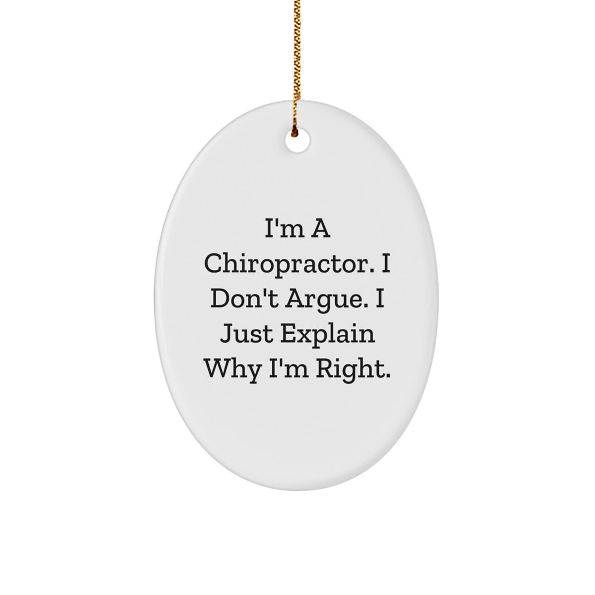 Chiropractor Favorite Christmas Ornament for Kids Gift - Image 1