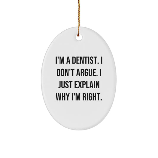 Christmas Gift for Her Dentist Ornament Present – I'm A Dentist... - Image 1