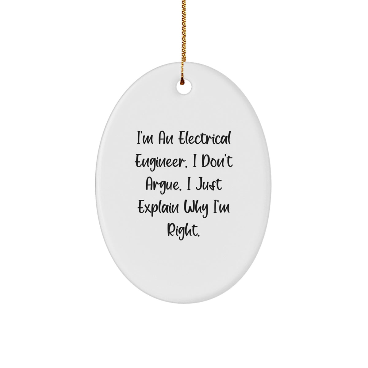 Electrical Engineer Keepsake Christmas Ornament for Him Surprise Gift - Image 1