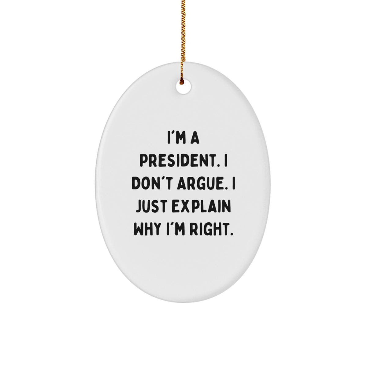 Favorite President Christmas Ornament for Kids Gift - Image 1