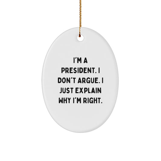 Favorite President Christmas Ornament for Kids Gift - Image 1