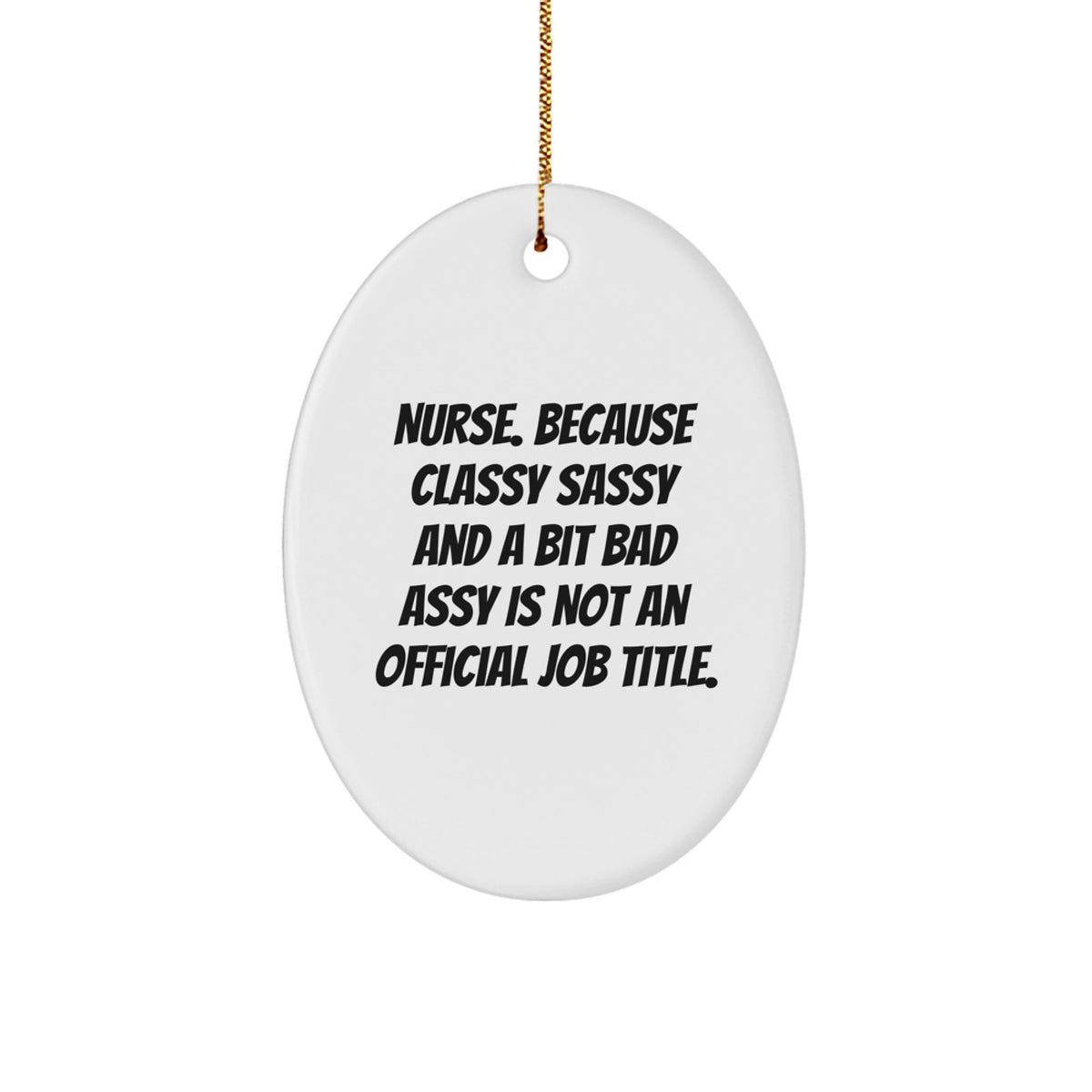 Christmas Gift Nurse Ornament for Her Present Keepsake Bright Vivid - Image 1