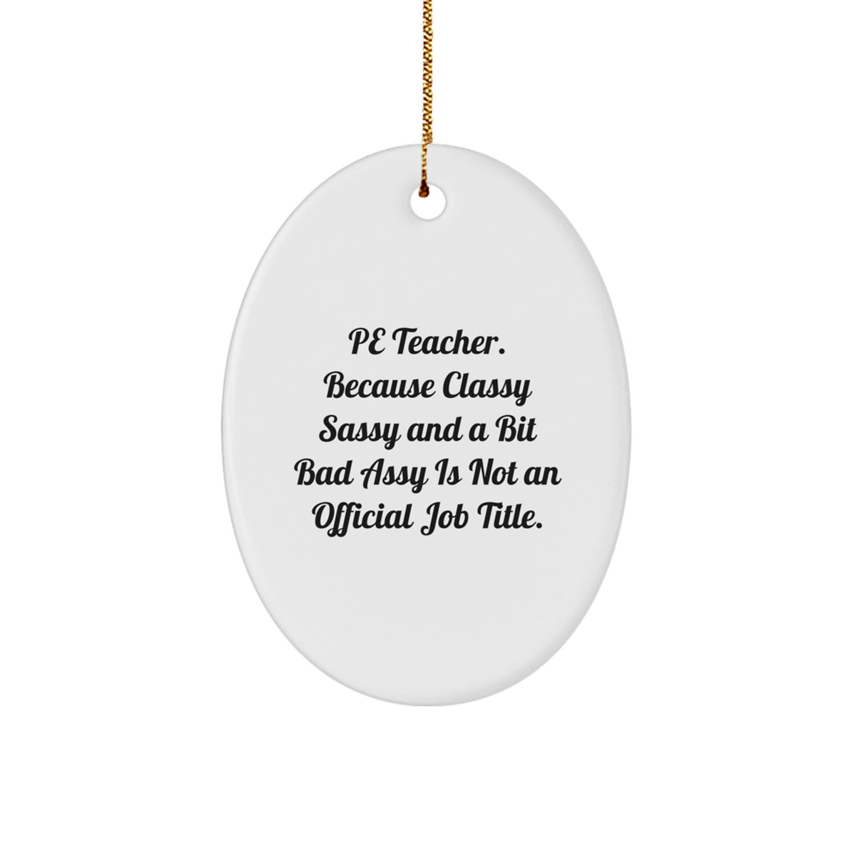 PE Teacher Keepsake Christmas Ornament for Him Gift Surprise Tree - Image 1