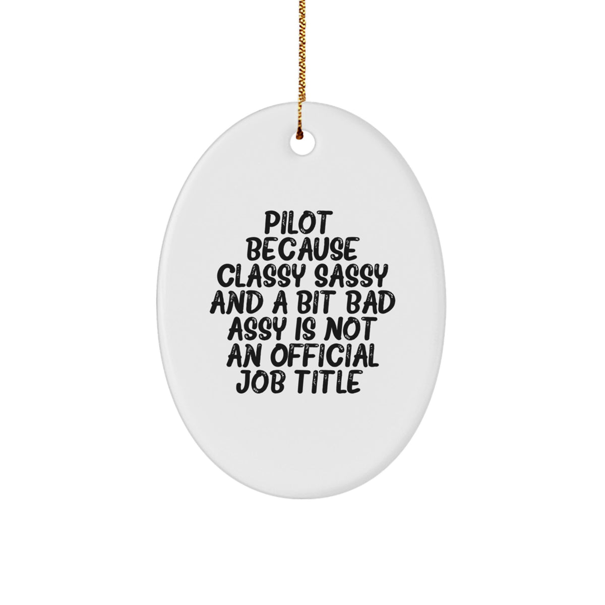 Pilot Christmas Ornament Gift for Family - Classy Sassy Treasure - Image 1