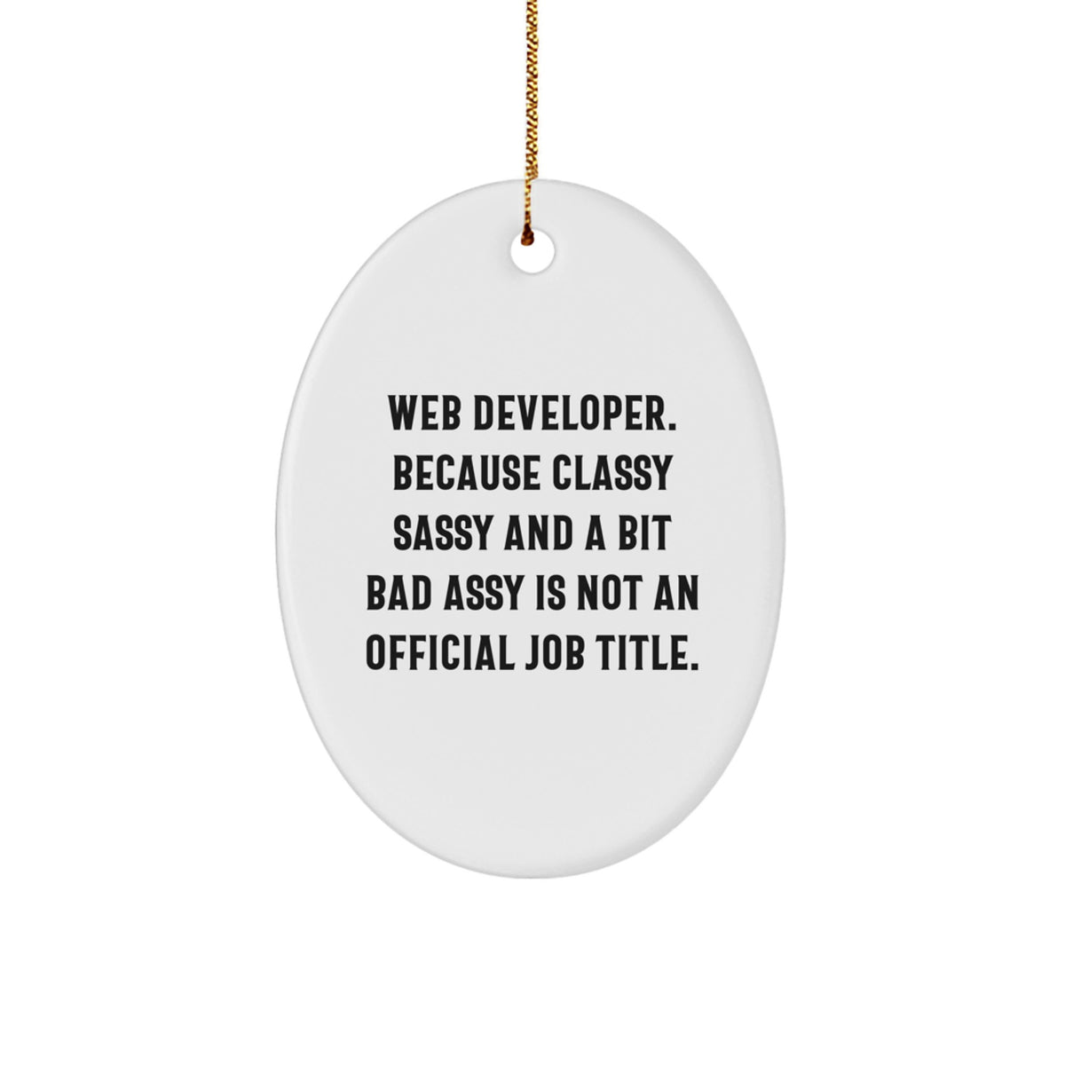 Web Developer Essential Christmas Gift Ornament for Neighbors - Image 1