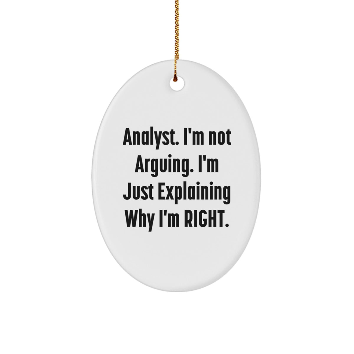 Family Treasure Analyst Christmas Ornament Gift - Image 1