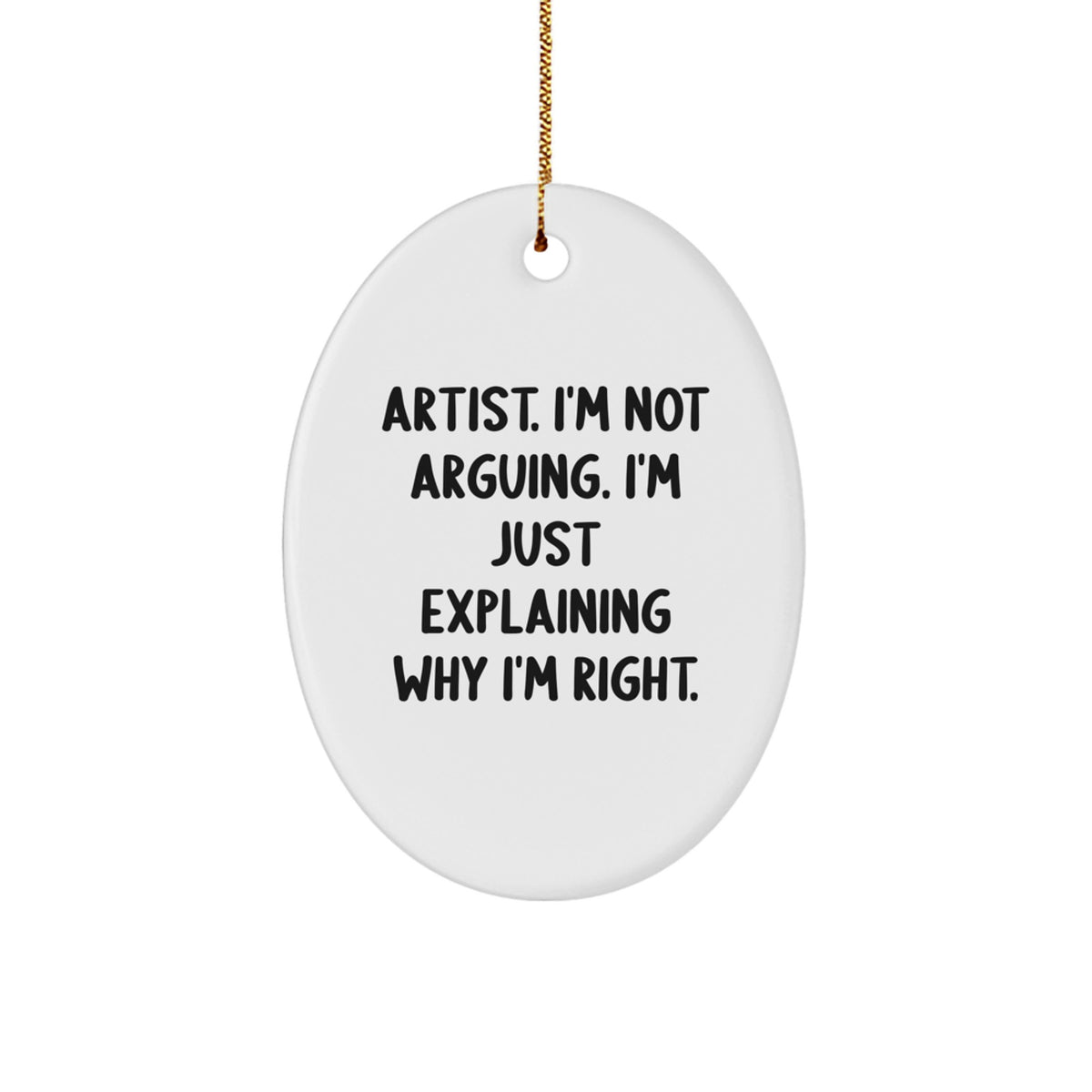 Christmas Unique Gift Artist Bright Christmas Ornament for Her Present - Image 1