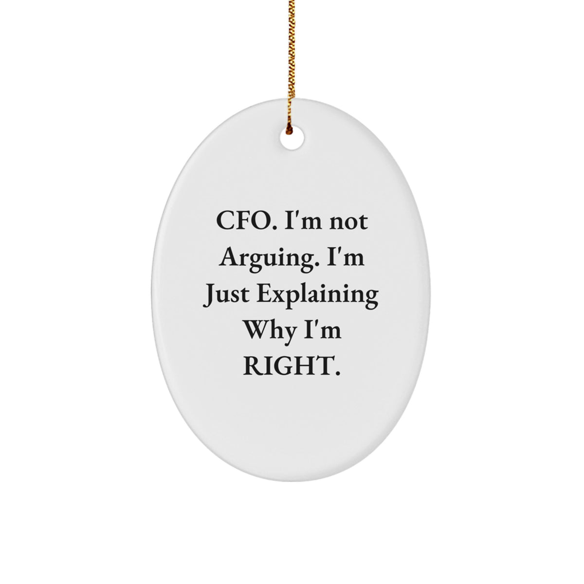Christmas Ornament Gift for Coworkers A Confident Cfo Idea - Image 1