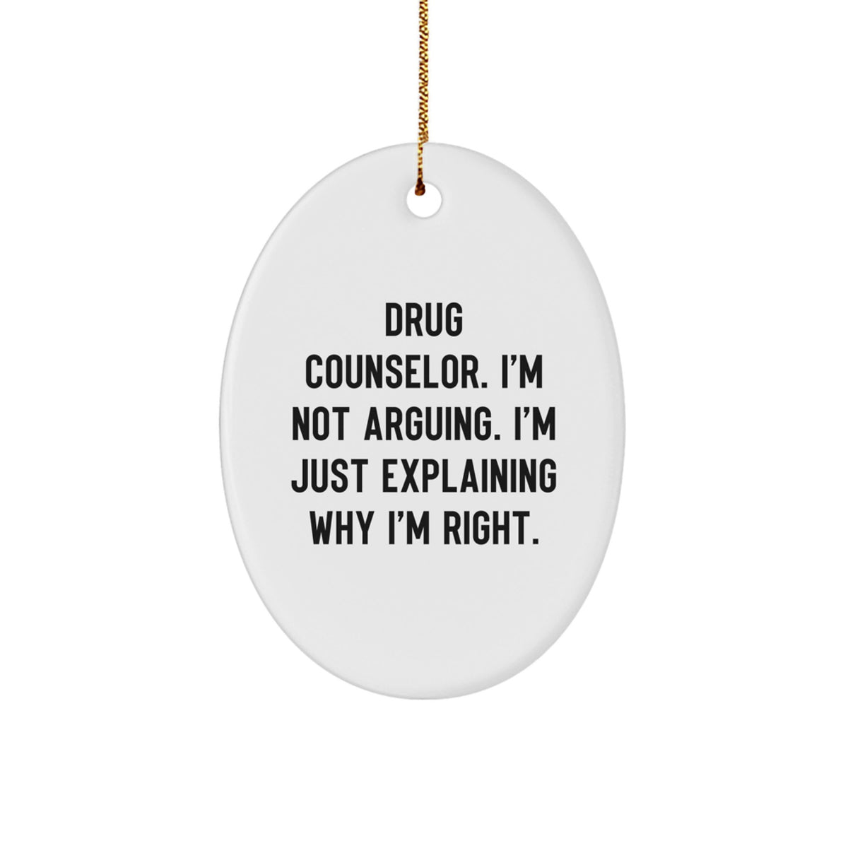 Essential Christmas Ornament Gift for a Best Friend - Drug Counselor. - Image 1